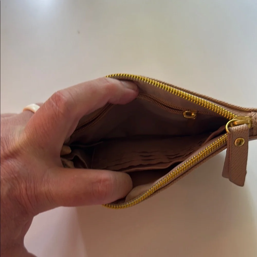 Inspire Tan Wristlet Clutch